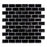 Nero Marquina Marble Mosaic - 1" x 2" Brick