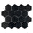 Nero Marquina Honed Marble Mosaic - 10 3/8" x 12" x 3/8"