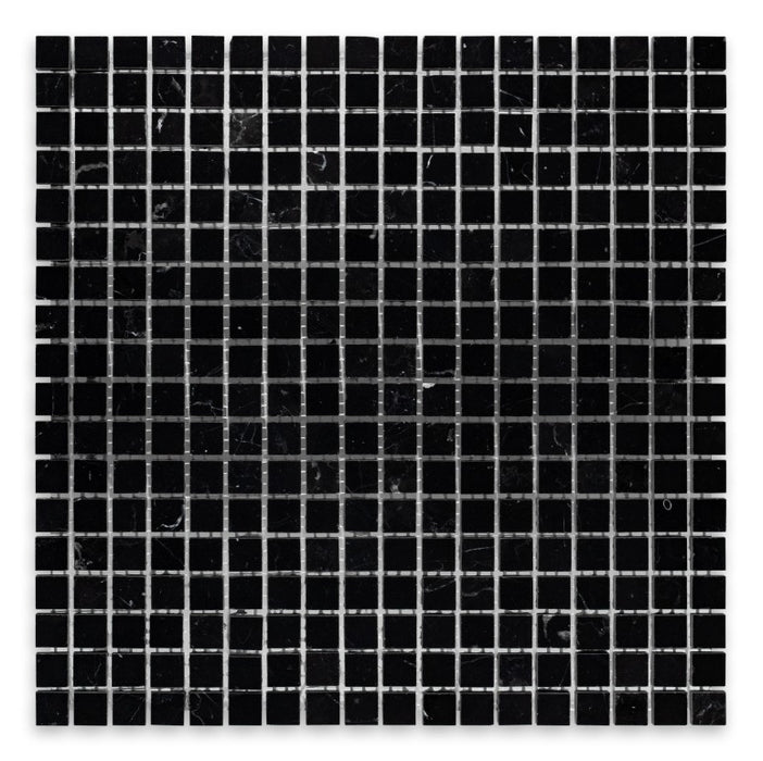 Nero Marquina Marble Mosaic Honed 1