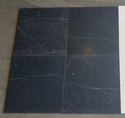 Nero Marquina Marble Tile Honed 1