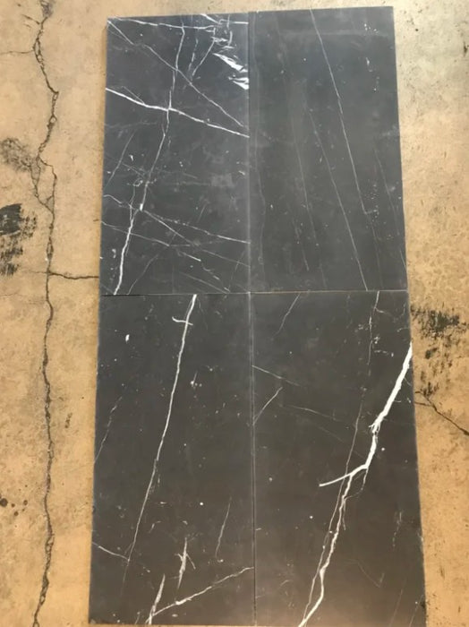 Nero Marquina Marble Tile Honed 6