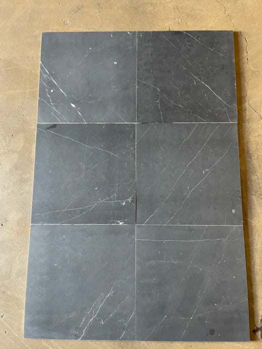 Nero Marquina Marble Tile Honed 8
