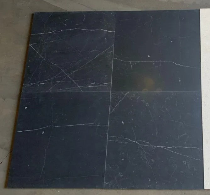 Nero Marquina Marble Tile Honed 9