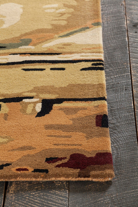 Wool 6600 Area Rug Textured 1