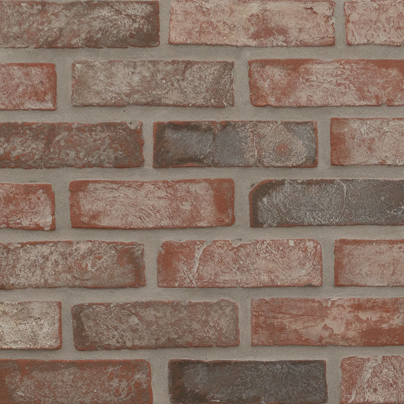 Brickstacks Noble Red Brick Clay Tile - Tumbled