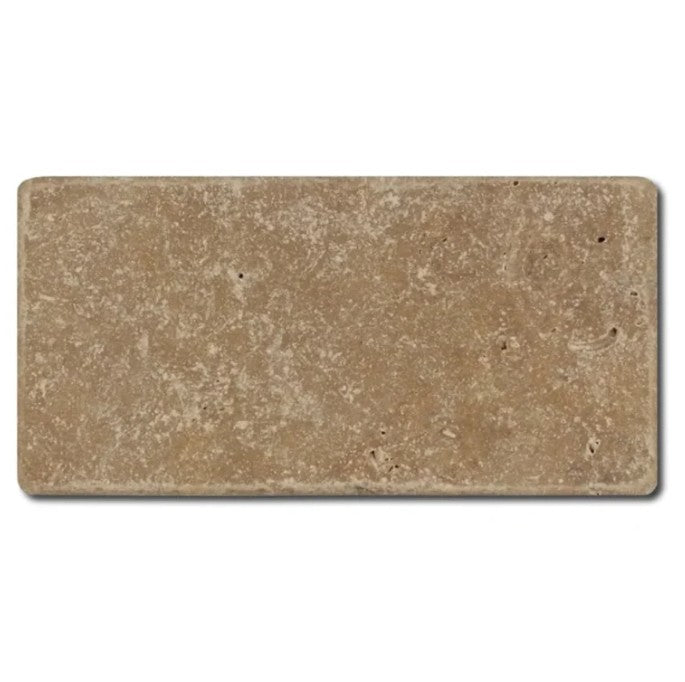 Noche Cross Cut Travertine Tile - Tumbled 1