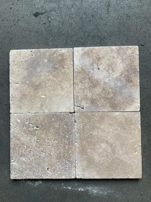 Noche Cross Cut Travertine Tile - Tumbled 4