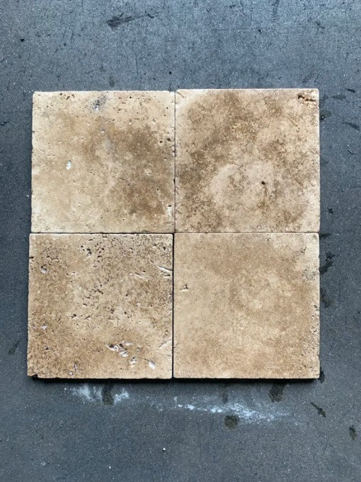 Noche Cross Cut Travertine Tile - Tumbled 5