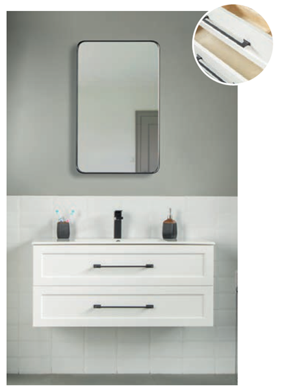 Nova Wood White Bathroom Vanity White 2