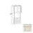 Classic Style Wood Charleston White Oven Cabinet Charleston White 1