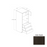 Frameless European Style Wood Oak Shade Oven Cabinet Oak Shade 1