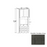 Double Shaker Style Wood Smokey Gray Oven Cabinet Smokey Gray 1