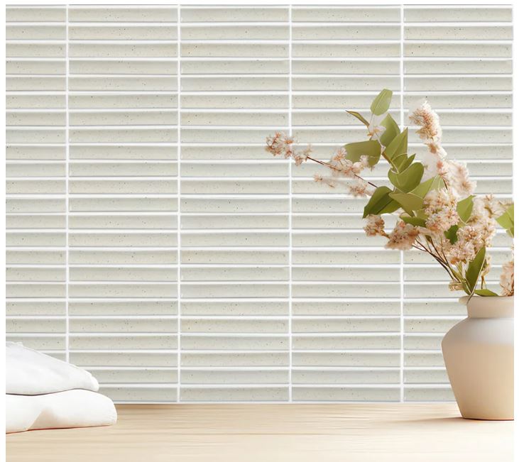 Midmod Porcelain Oat Mosaic Glossy 2