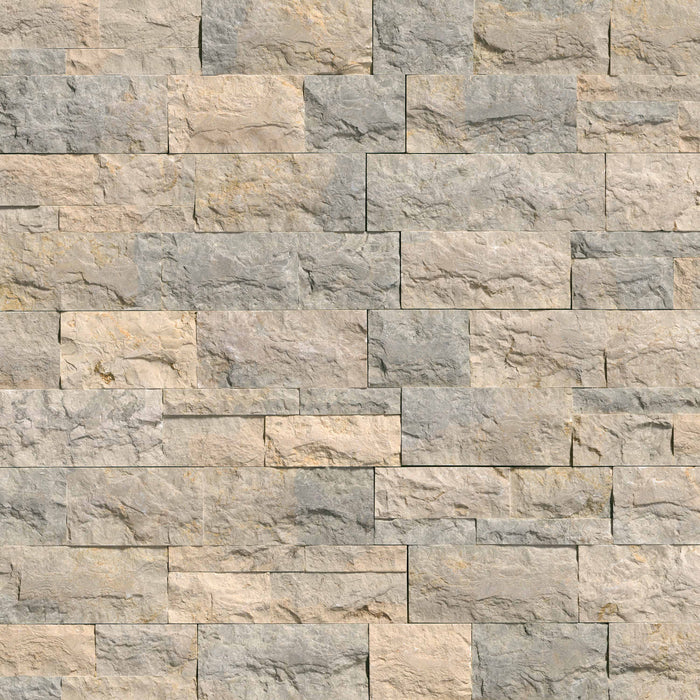 XL Rockmount Stacked Stone Panel Marble Ocean Blue Ledgestone Split Face 3