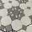 Thassos White Polished Marble Mosaic - Octagon Patio with Gray