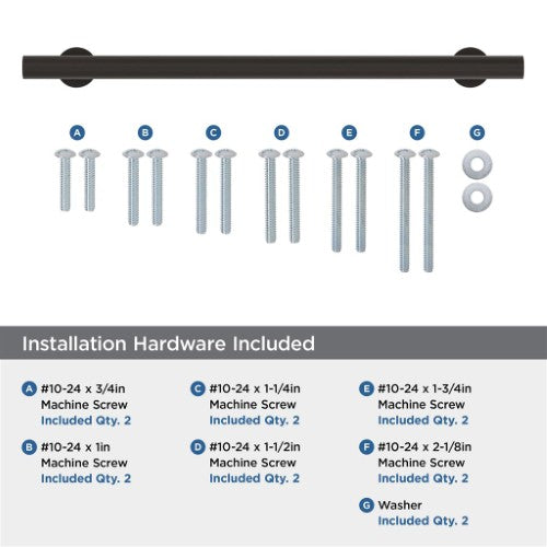 Radius Stainless Steel Oil Rubbed Bronze Appliance Pull 7
