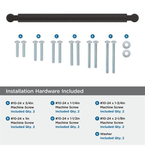 Balata Zinc Oil Rubbed Bronze Appliance Pull 5