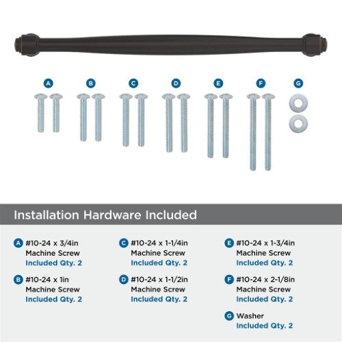 Enlivity Zinc Oil Rubbed Bronze Appliance Pull 5