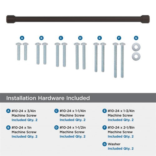 Faircrest Zinc & Steel Oil Rubbed Bronze Appliance Pull 6