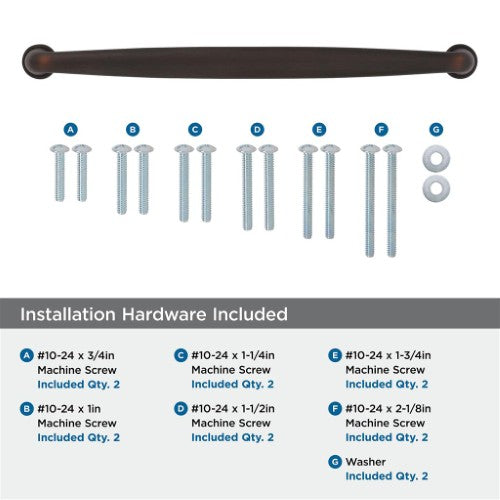 Kane Zinc Oil Rubbed Bronze Appliance Pull 6