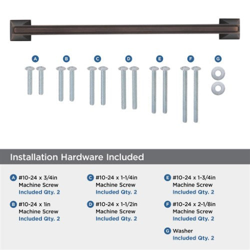 Mulholland Zinc Oil Rubbed Bronze Appliance Pull 5
