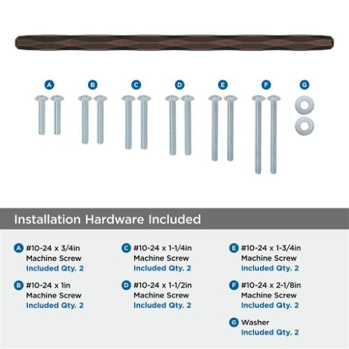St. Vincent Zinc Oil Rubbed Bronze Appliance Pull 5
