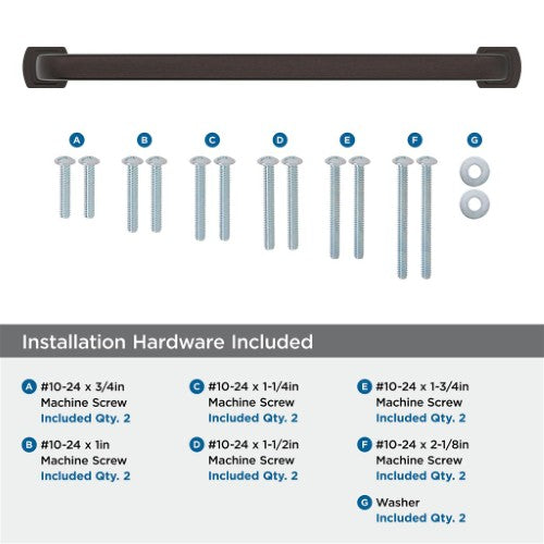 Surpass Zinc Oil Rubbed Bronze Appliance Pull 5