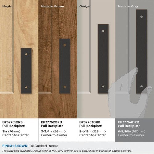 Ladera Zinc Oil Rubbed Bronze Cabinet Backplate 46