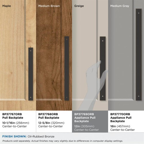 Ladera Zinc Oil Rubbed Bronze Cabinet Backplate 38