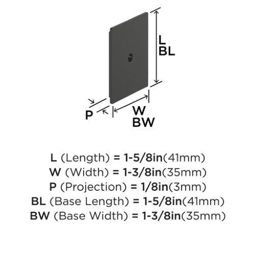 Maymont Zinc Oil Rubbed Bronze Cabinet Backplate 2