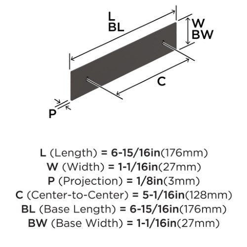 Maymont Zinc Oil Rubbed Bronze Cabinet Backplate 14