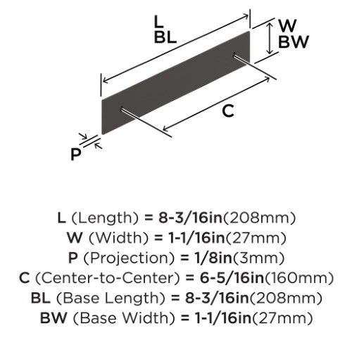 Maymont Zinc Oil Rubbed Bronze Cabinet Backplate 15