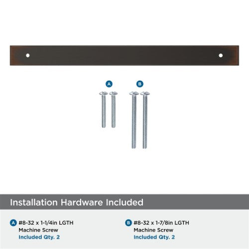 Maymont Zinc Oil Rubbed Bronze Cabinet Backplate 18