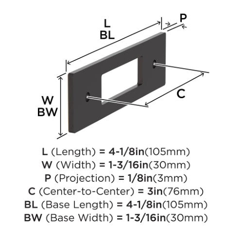 Medora Zinc Oil Rubbed Bronze Cabinet Backplate 14
