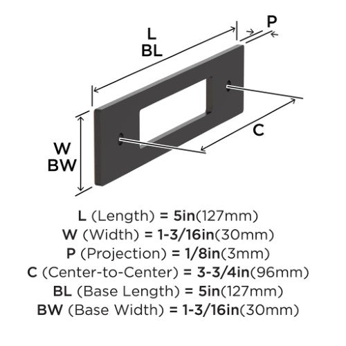 Medora Zinc Oil Rubbed Bronze Cabinet Backplate 15