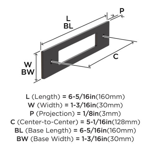 Medora Zinc Oil Rubbed Bronze Cabinet Backplate 16
