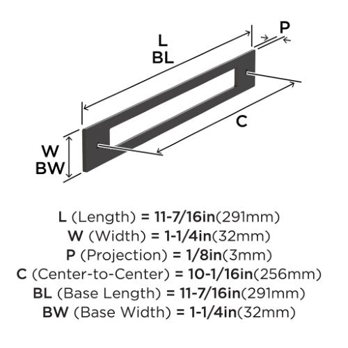 Medora Zinc Oil Rubbed Bronze Cabinet Backplate 12