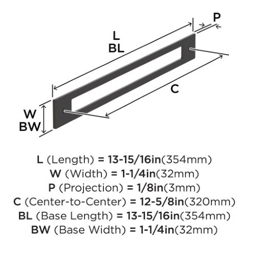 Medora Zinc Oil Rubbed Bronze Cabinet Backplate 13