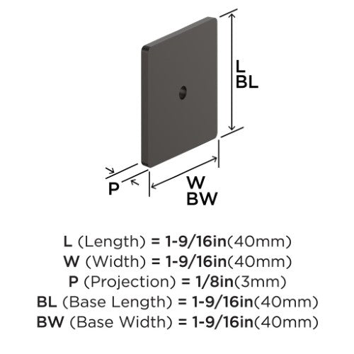 Thoreau Zinc Oil Rubbed Bronze Cabinet Backplate 2