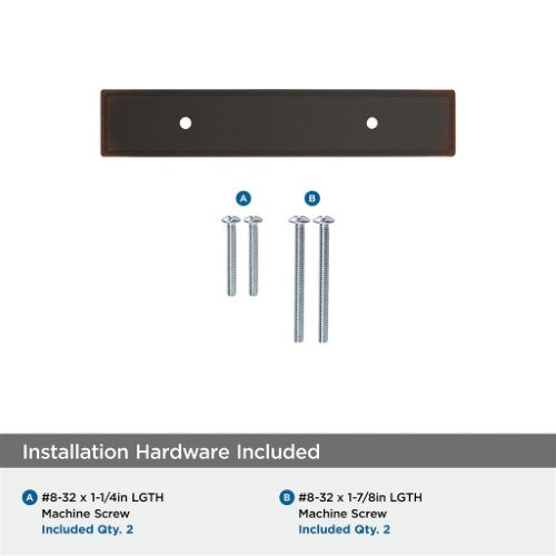 Thoreau Zinc Oil Rubbed Bronze Cabinet Backplate 17