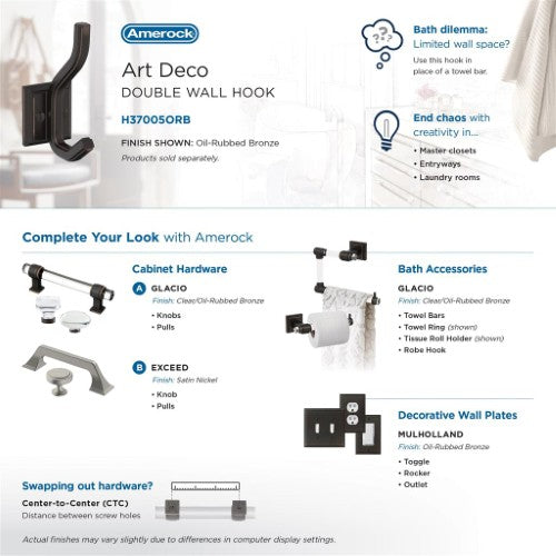 Aliso Zinc Oil Rubbed Bronze Hook 9