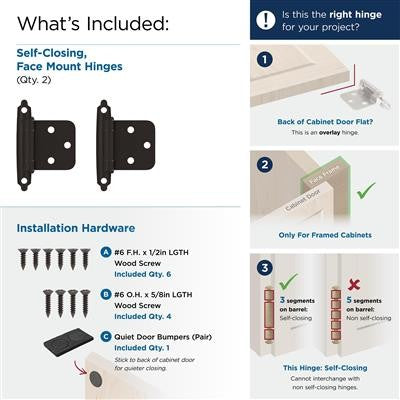 Decorative Hinges Steel Oil Rubbed Bronze Cabinet Hinge 3