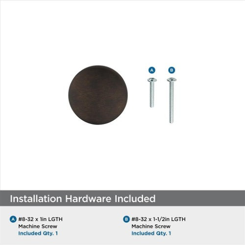 Era Zinc Oil Rubbed Bronze Cabinet Knob 2