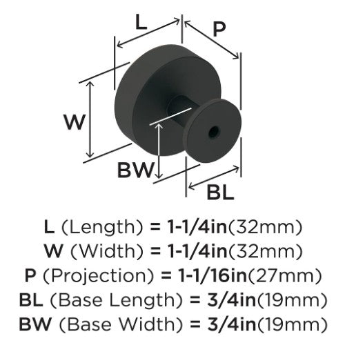 Radius Stainless Steel Oil Rubbed Bronze Cabinet Knob 2