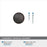 Ravino Zinc Oil Rubbed Bronze Cabinet Knob 3
