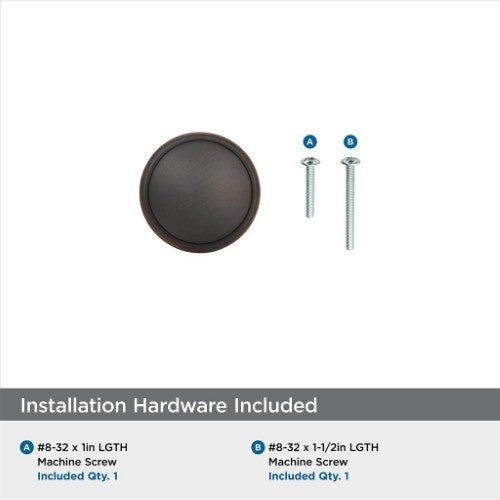 Ravino Zinc Oil Rubbed Bronze Cabinet Knob 3