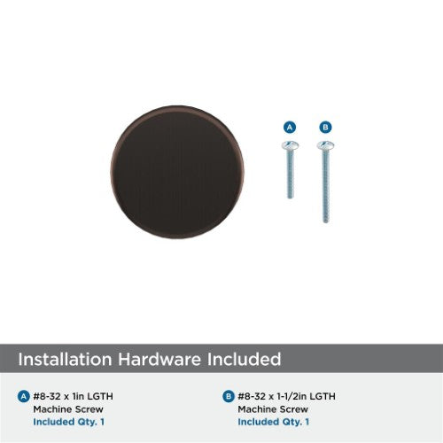 Bronx Zinc Oil Rubbed Bronze Cabinet Knob 3