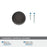 Cowrie Zinc Oil Rubbed Bronze Cabinet Knob 3
