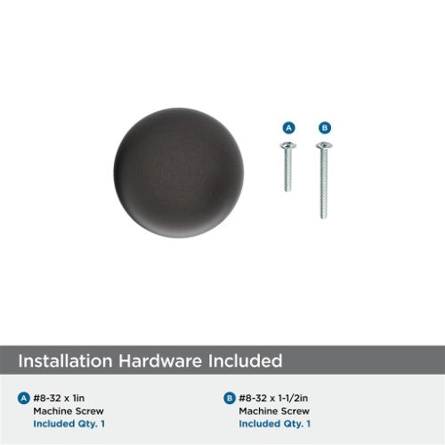 Cowrie Zinc Oil Rubbed Bronze Cabinet Knob 3