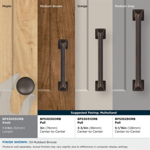 Edona Zinc Oil Rubbed Bronze Cabinet Knob 7